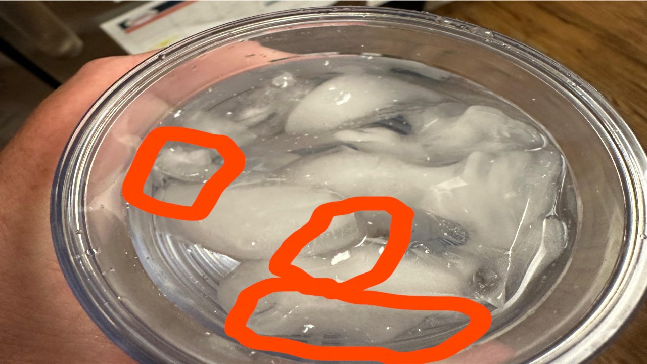 What are white bits in my ice water from my fridge?