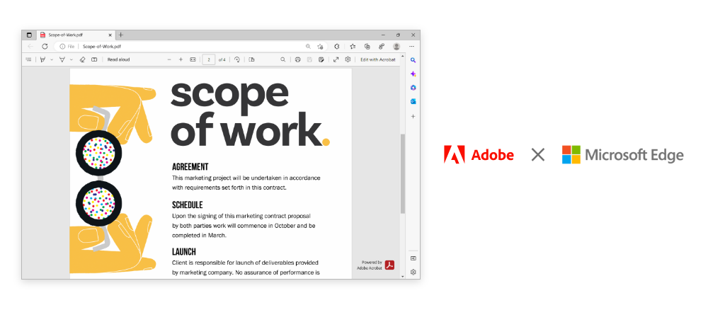 Adobe and Microsoft Bring Industry-Leading Acrobat PDF Experience to 1.4 Billion Windows Users throu