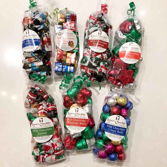 assorted christmas chocolates