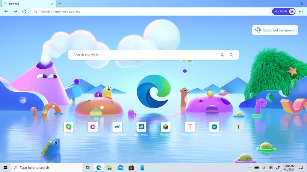 Introducing Microsoft Edge Kids Mode, a safer space for your child to discover the web