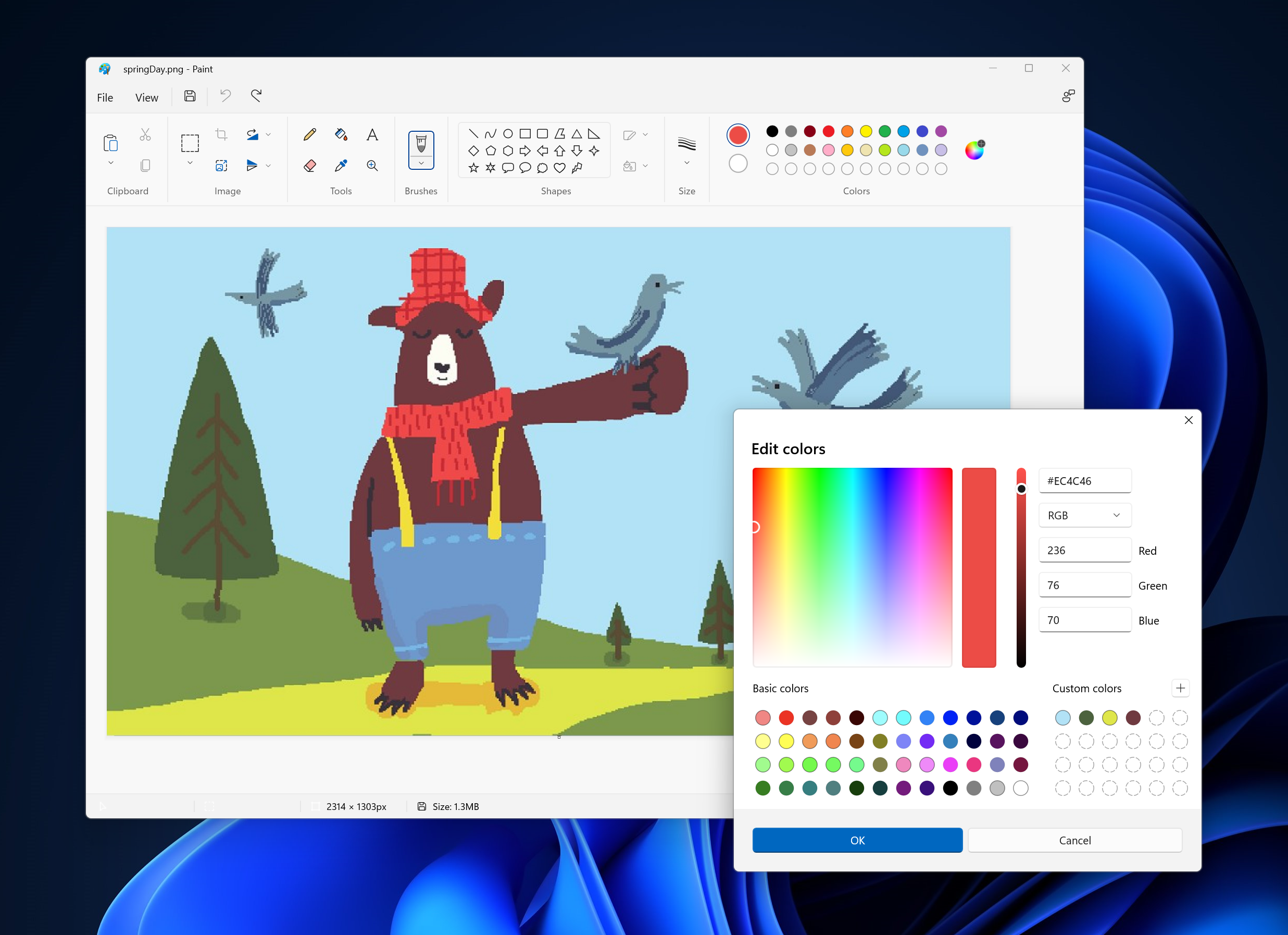 Paint app for Windows 11 update for Windows Insiders brings updated dialogs and more