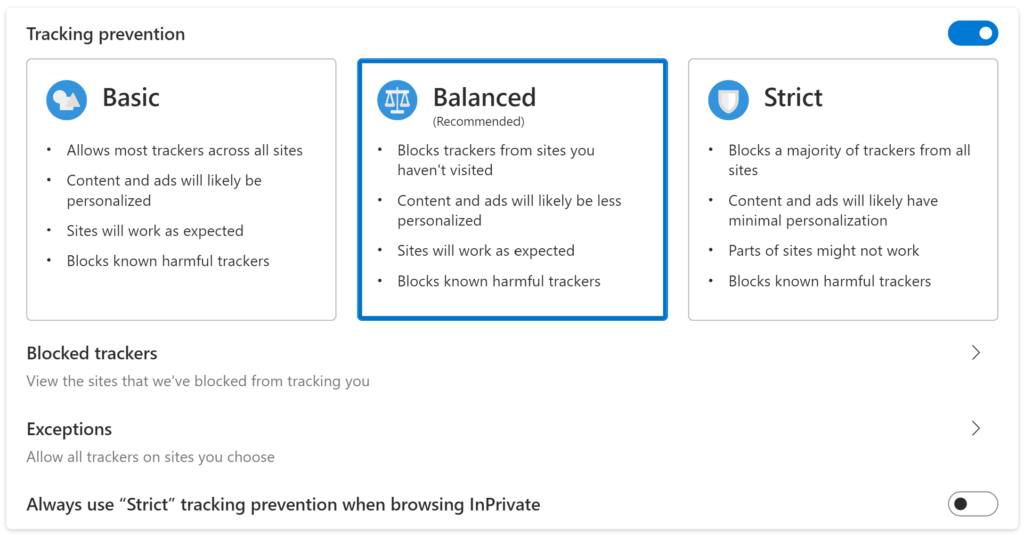 Safety and privacy in Microsoft Edge