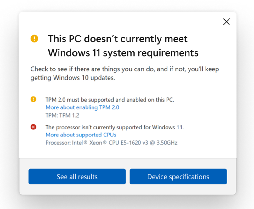 Update on Windows 11 minimum system requirements and the PC Health Check app